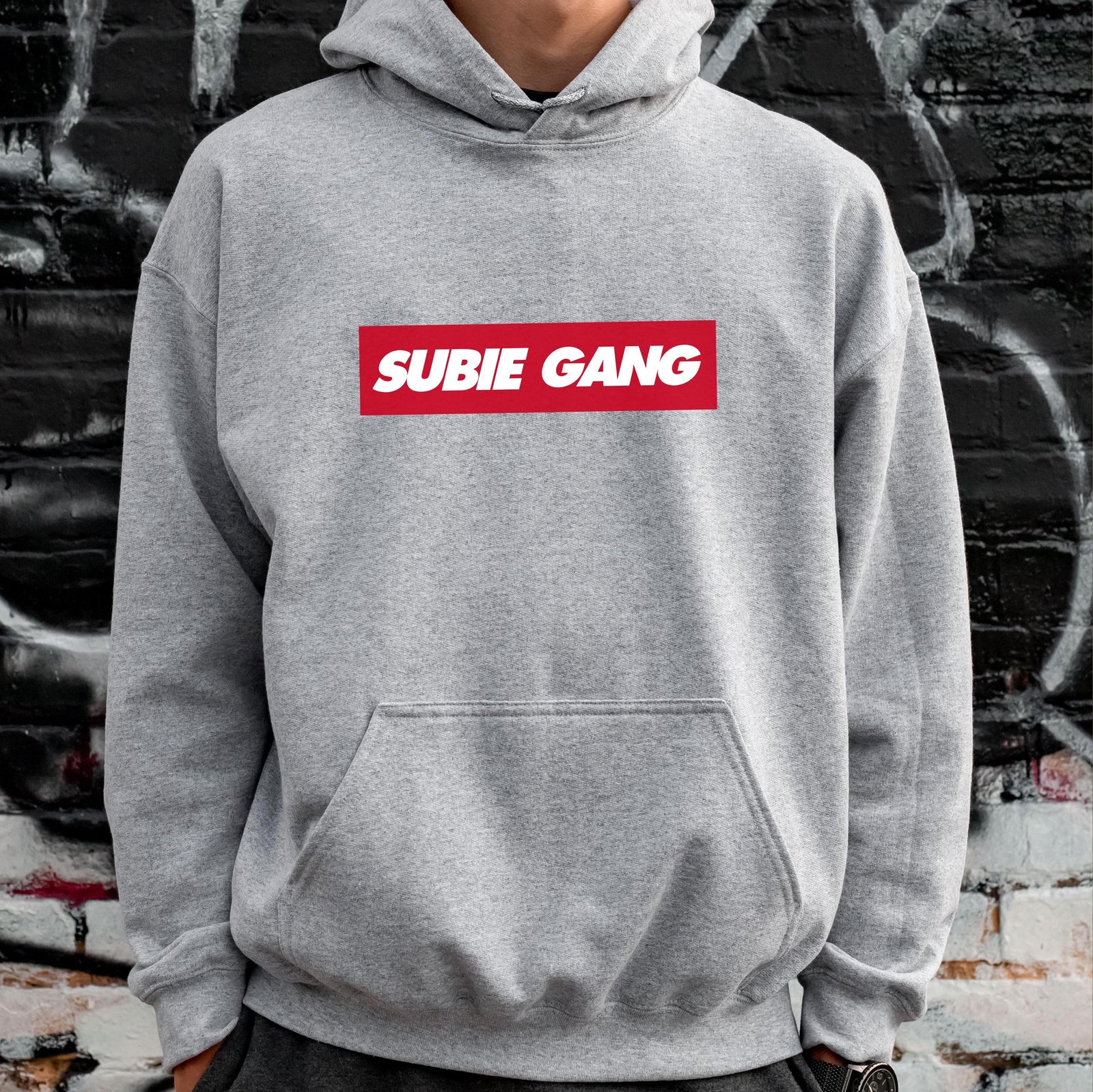 Subie Gang hoodie - lifestyle photo