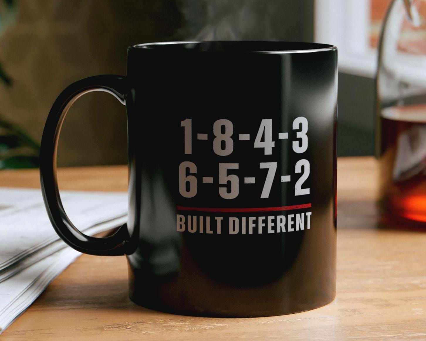 Built Different V8 Firing Order Mug | 1-8-4-3-6-5-7-2