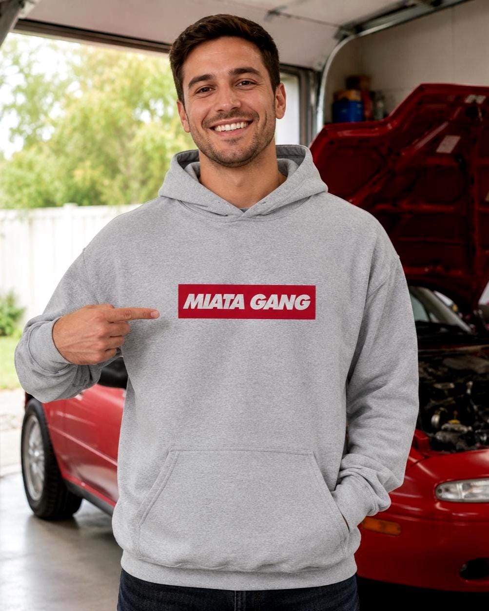 Miata Gang JDM Roadster Car Hoodie
