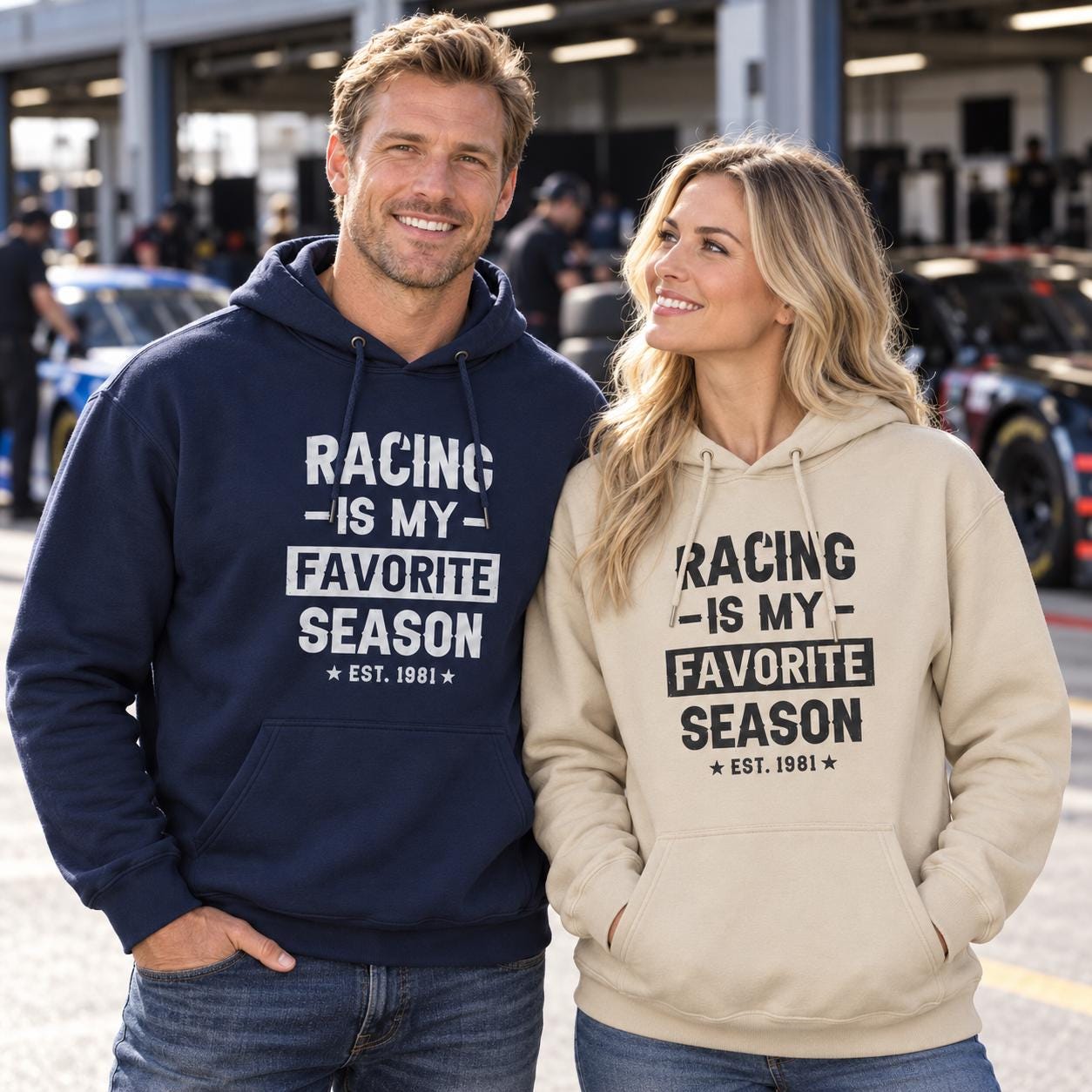 Racing Is My Favorite Season hoodie - lifestyle photo