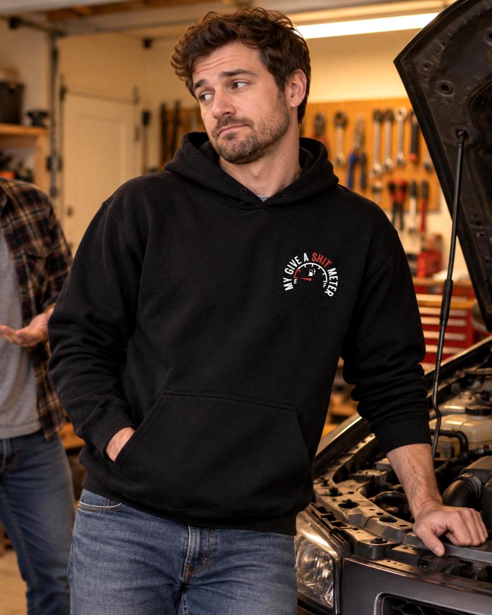 My Give a Sh*t Meter hoodie - lifestyle photo