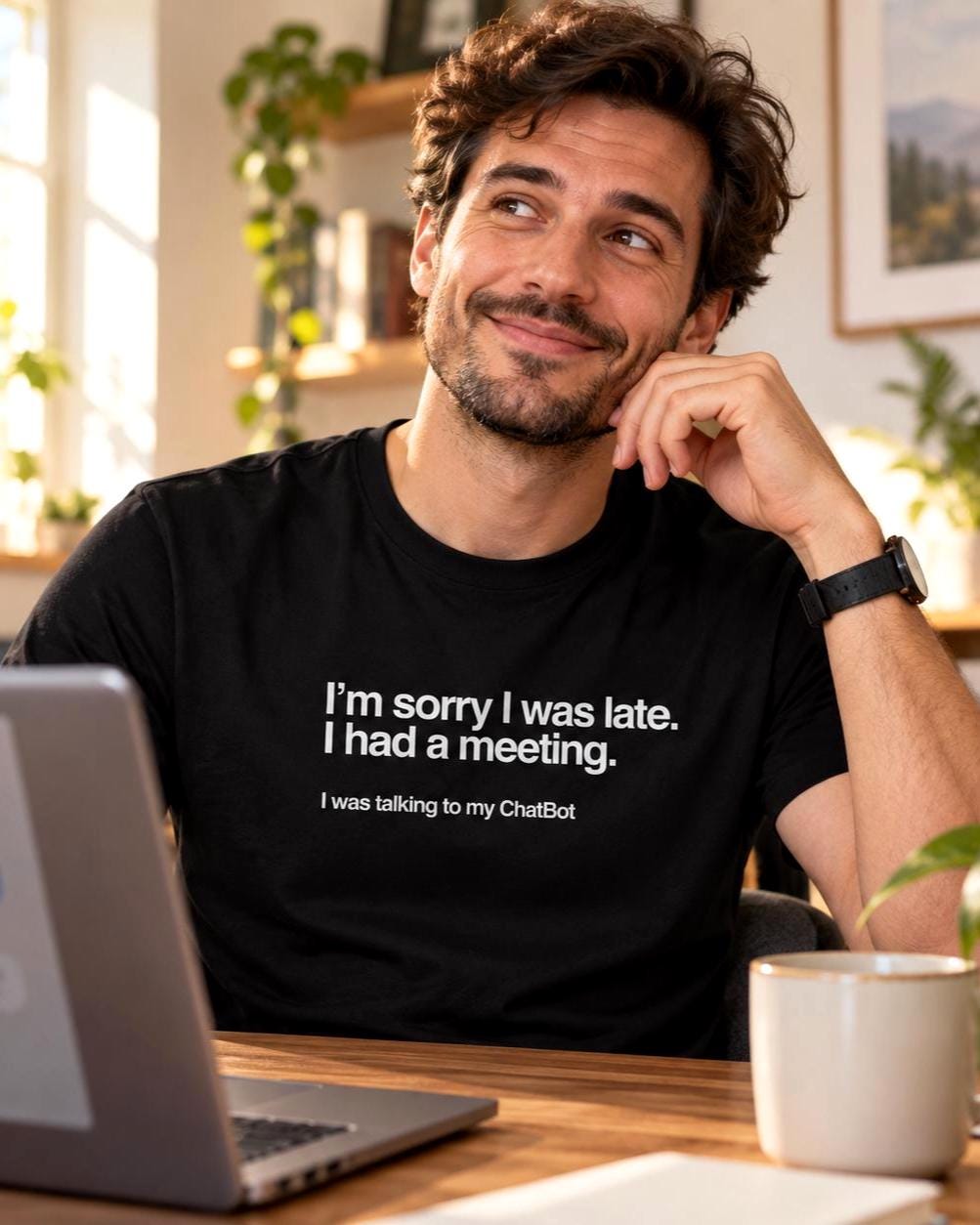 Sorry I Was Late T-Shirt - lifestyle photo