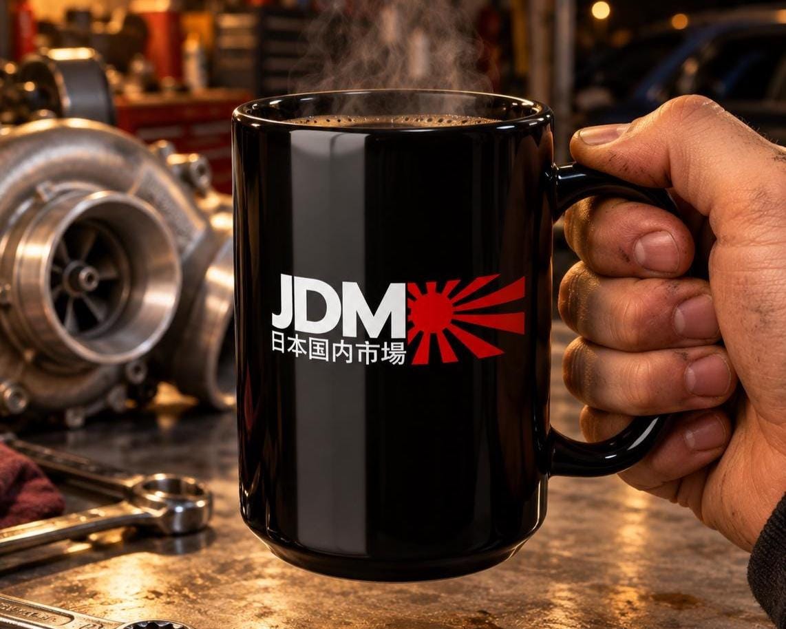 JDM Coffee Mug | Japanese Rising Sun Car Enthusiast Gift