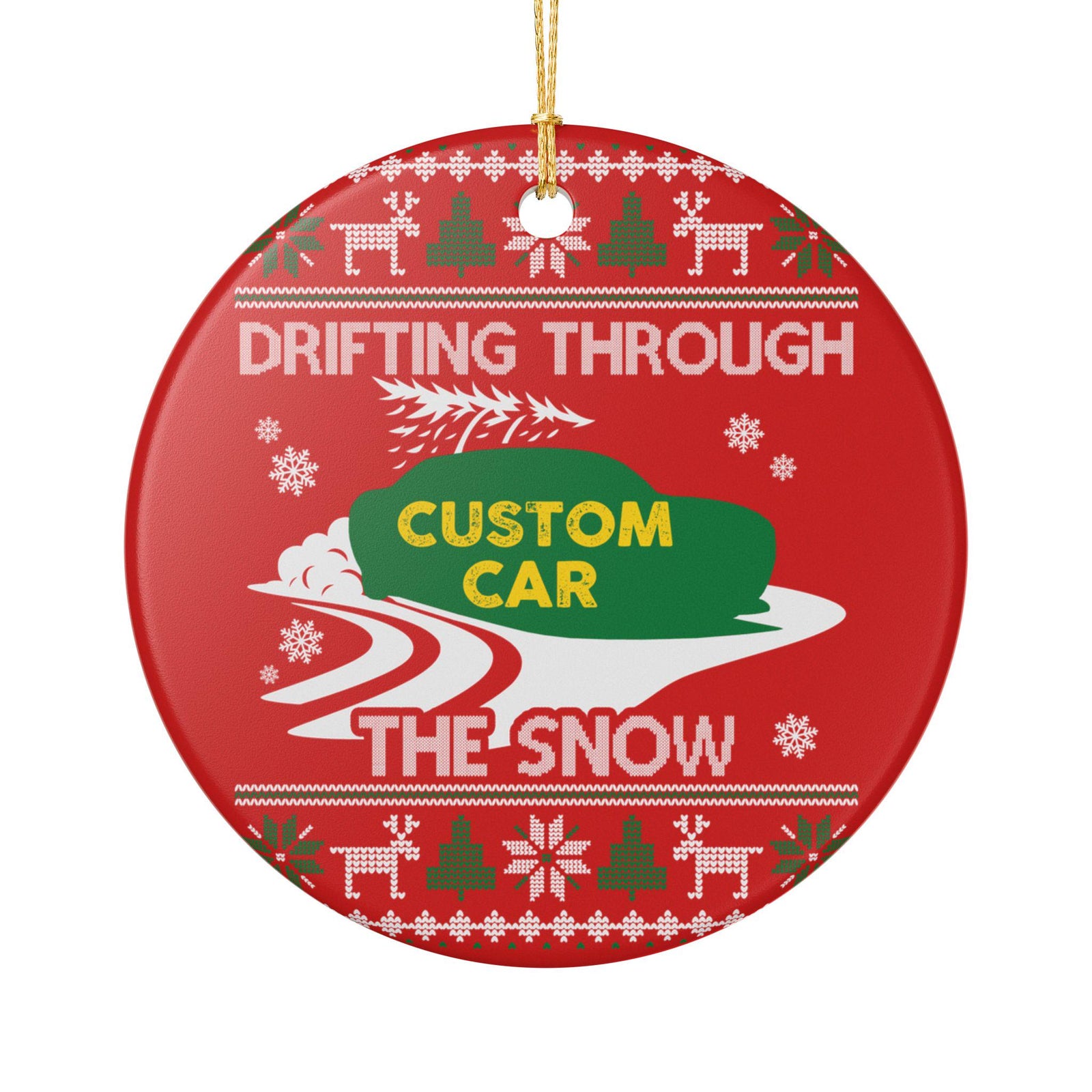 Personalized car ornament, custom car silhouette Christmas keepsake photo 9