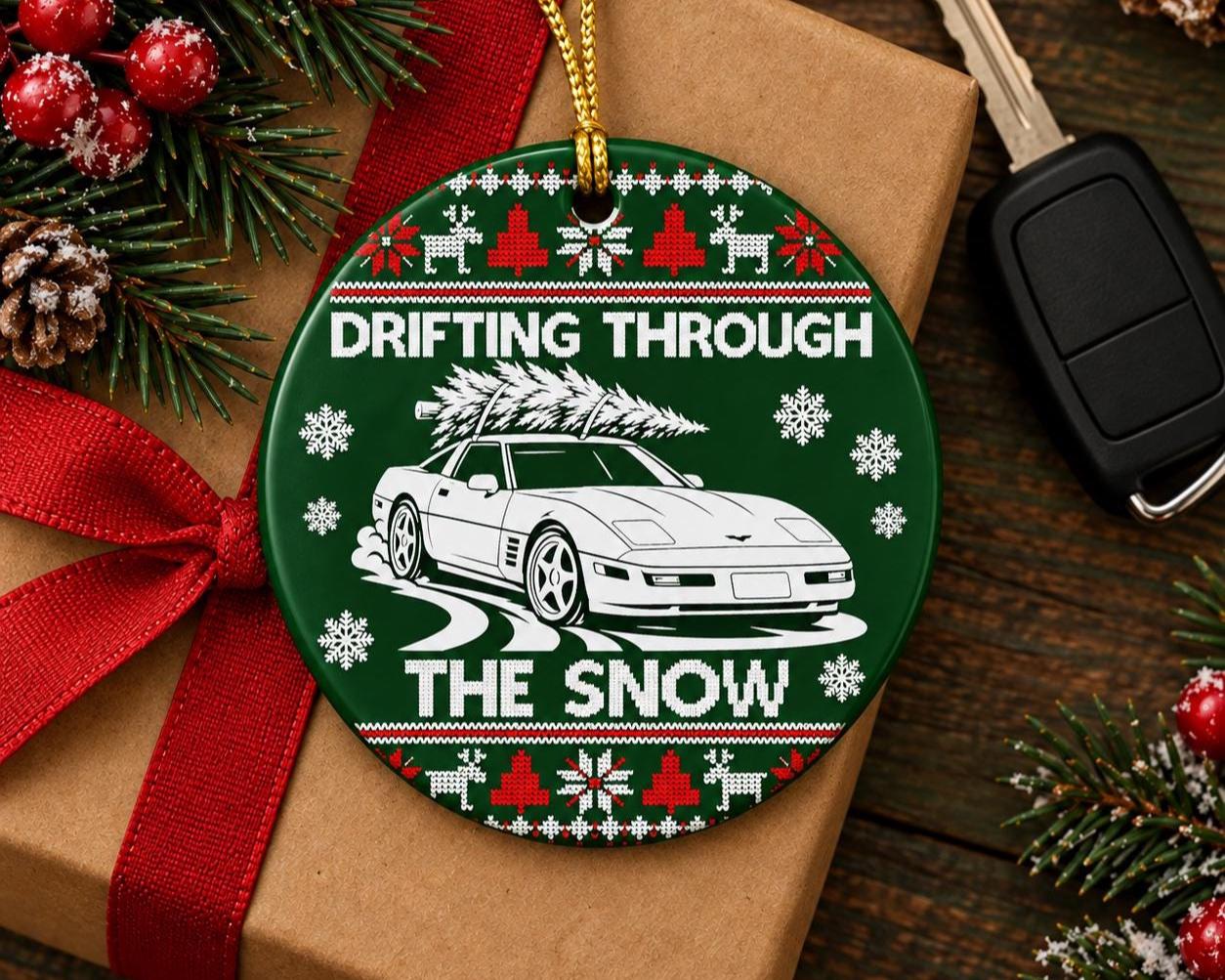 Personalized truck ornament, custom truck silhouette Christmas keepsake