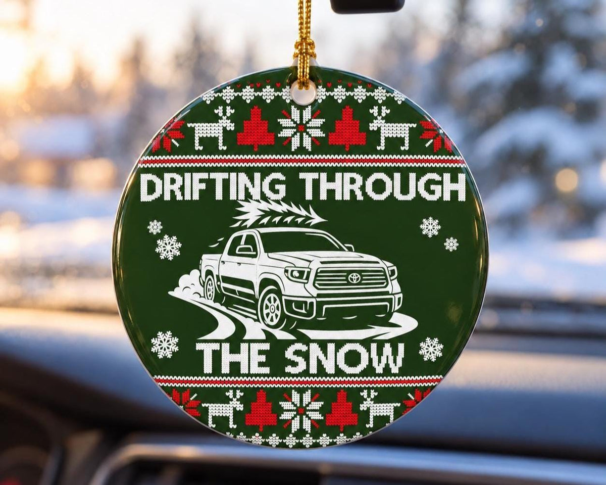 Personalized truck ornament, custom truck silhouette Christmas keepsake photo 5