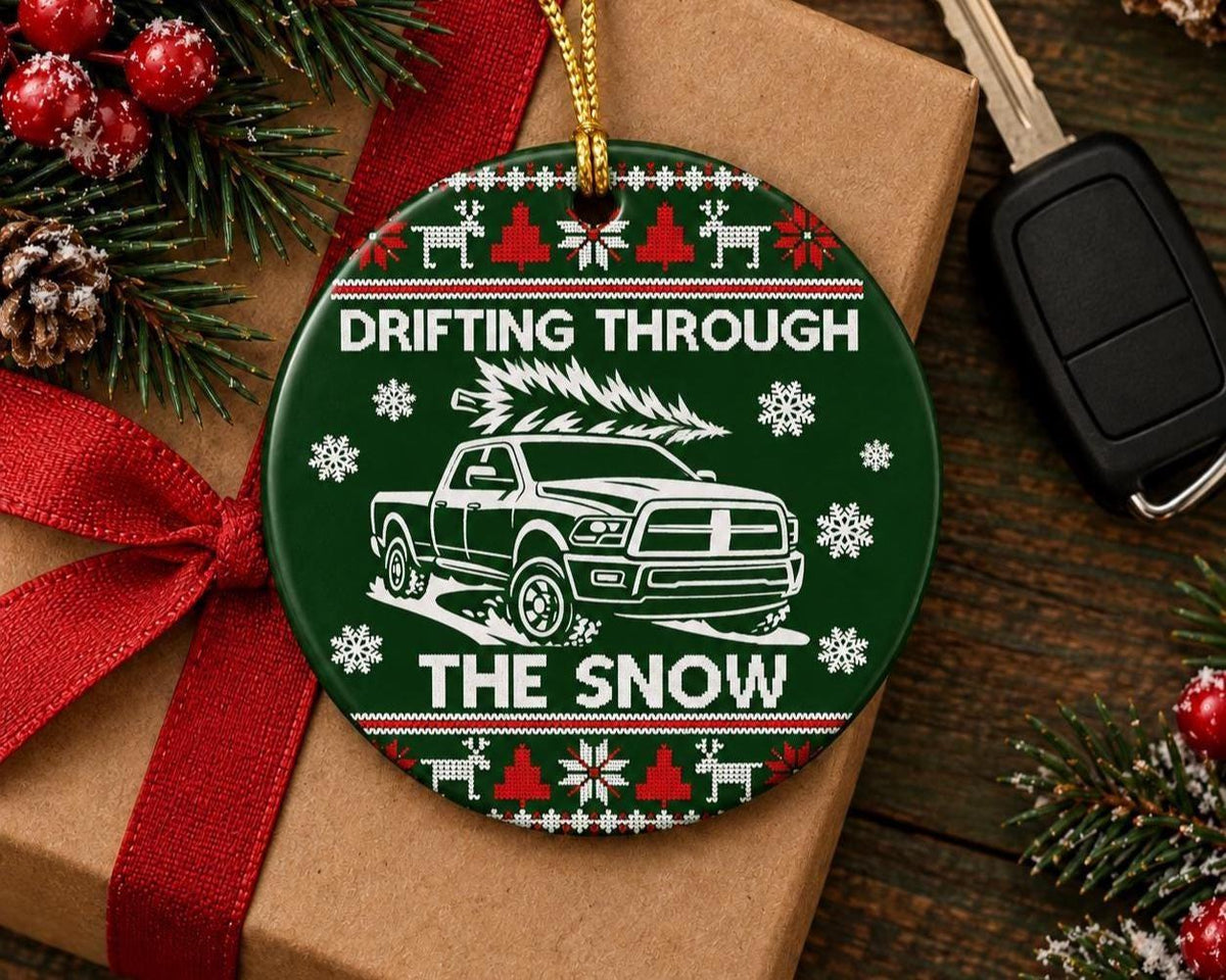Personalized truck ornament, custom truck silhouette Christmas keepsake photo 4