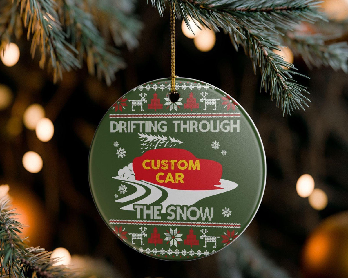 Personalized truck ornament, custom truck silhouette Christmas keepsake photo 9