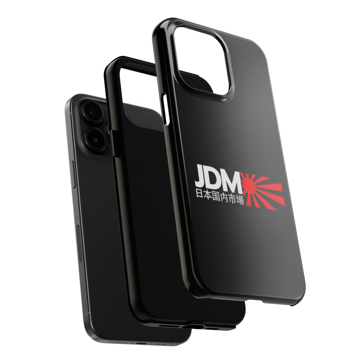 JDM Rising Sun tough phone case, dual-layer construction