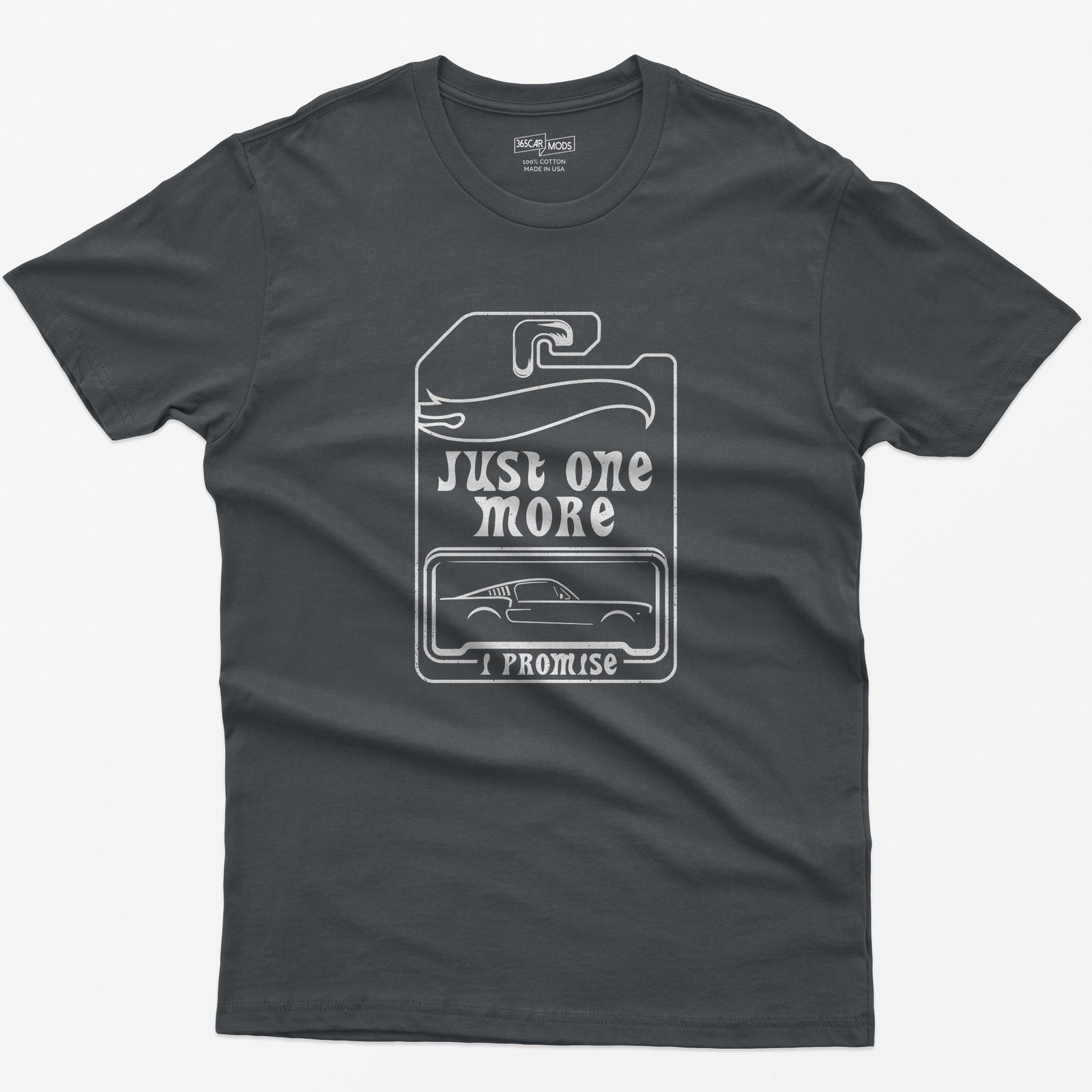 Just One More Car T-Shirt - Charcoal