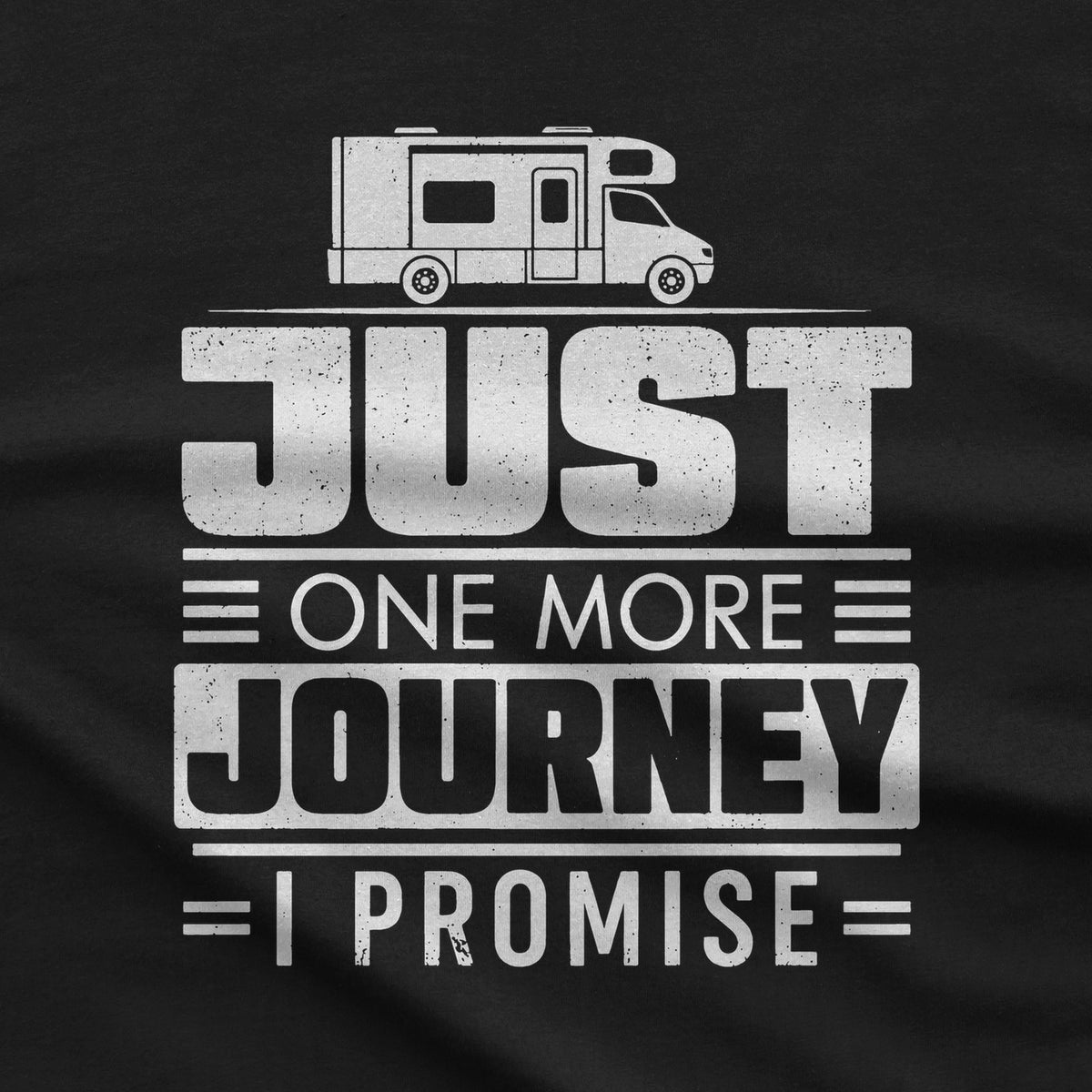Just One More Journey T-Shirt design close-up