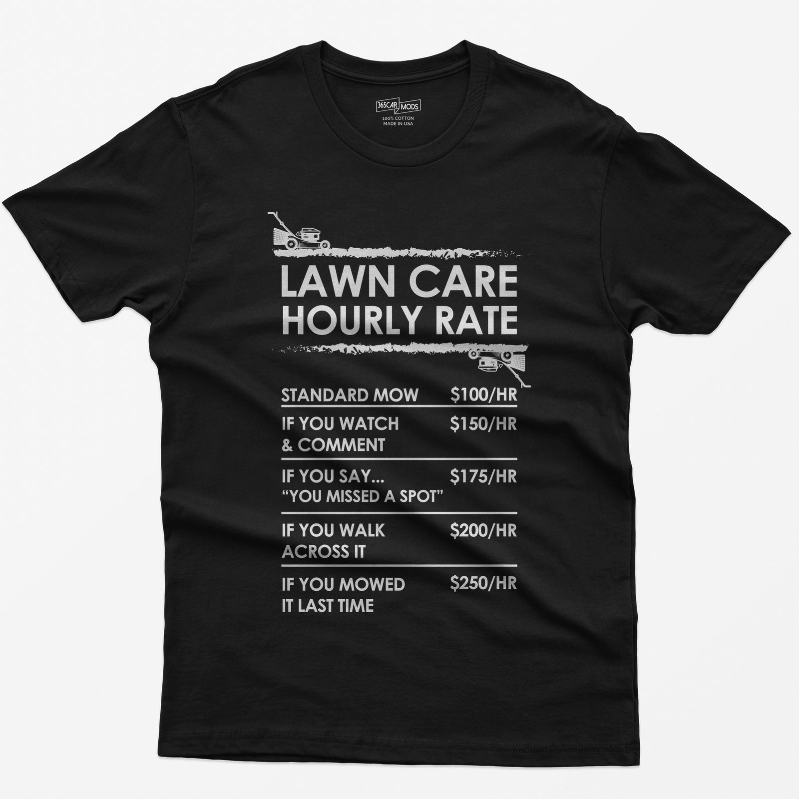 Lawn Care Hourly Rate Shirt