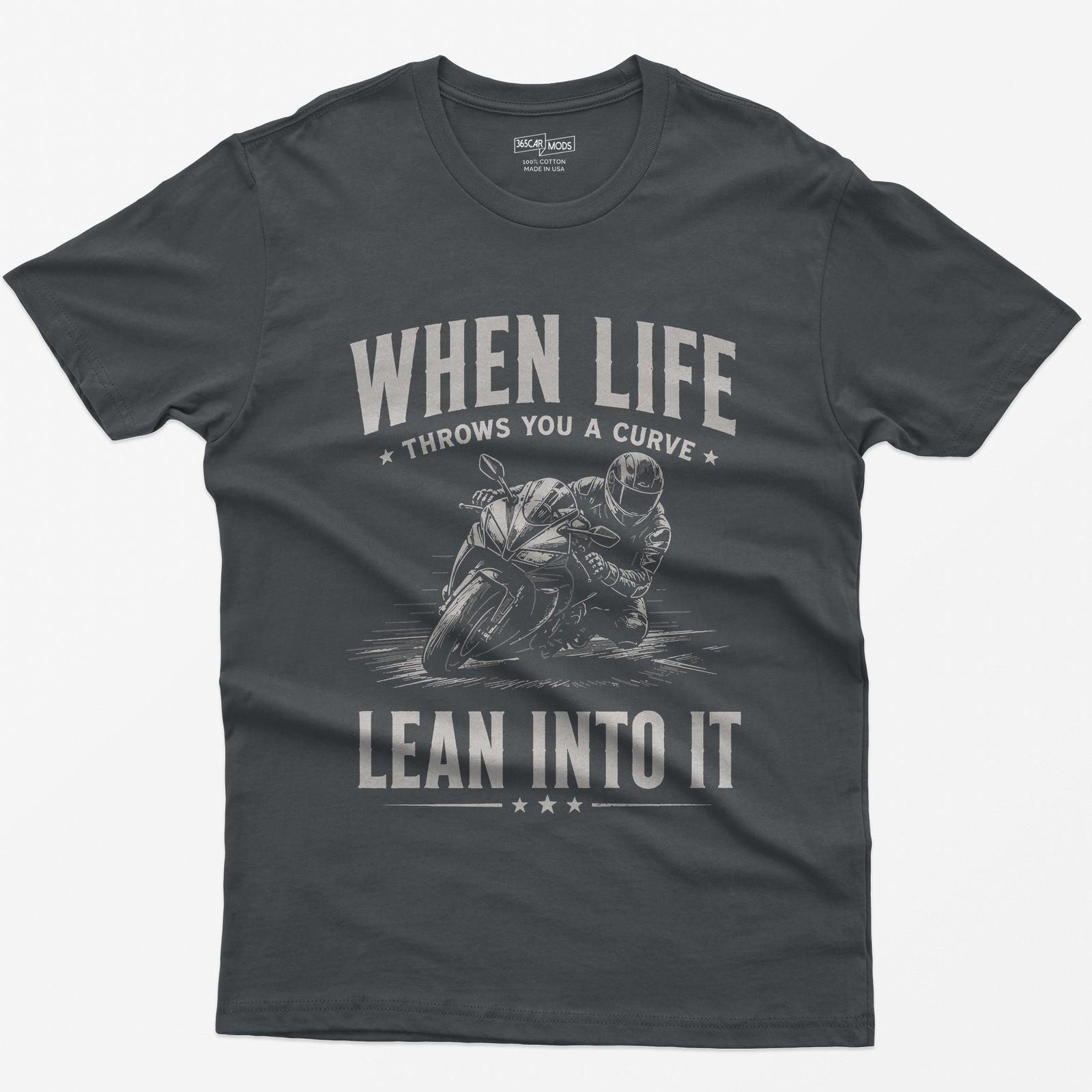 Lean Into It T-Shirt - Charcoal