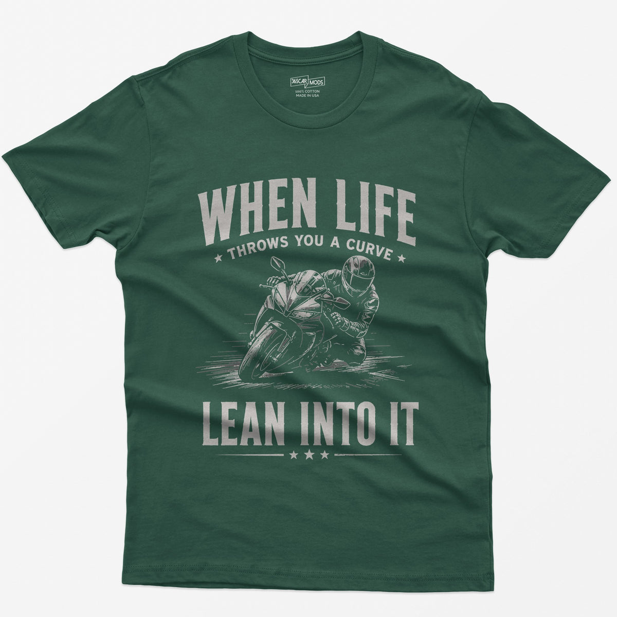 Lean Into It T-Shirt - Forest Green