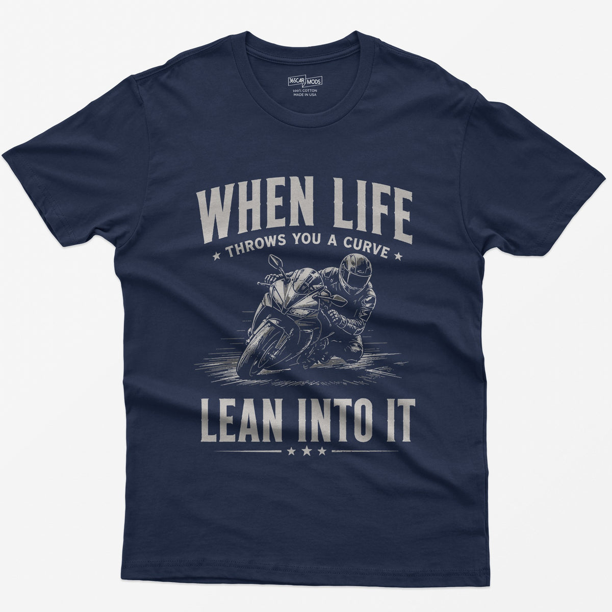 Lean Into It T-Shirt - Navy