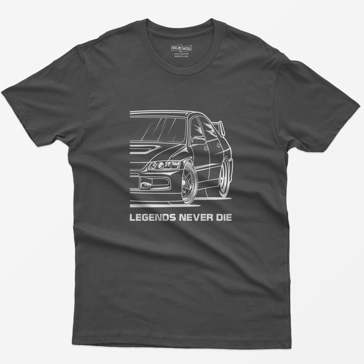 JDM Legends Never Die T-Shirt - Dark Grey