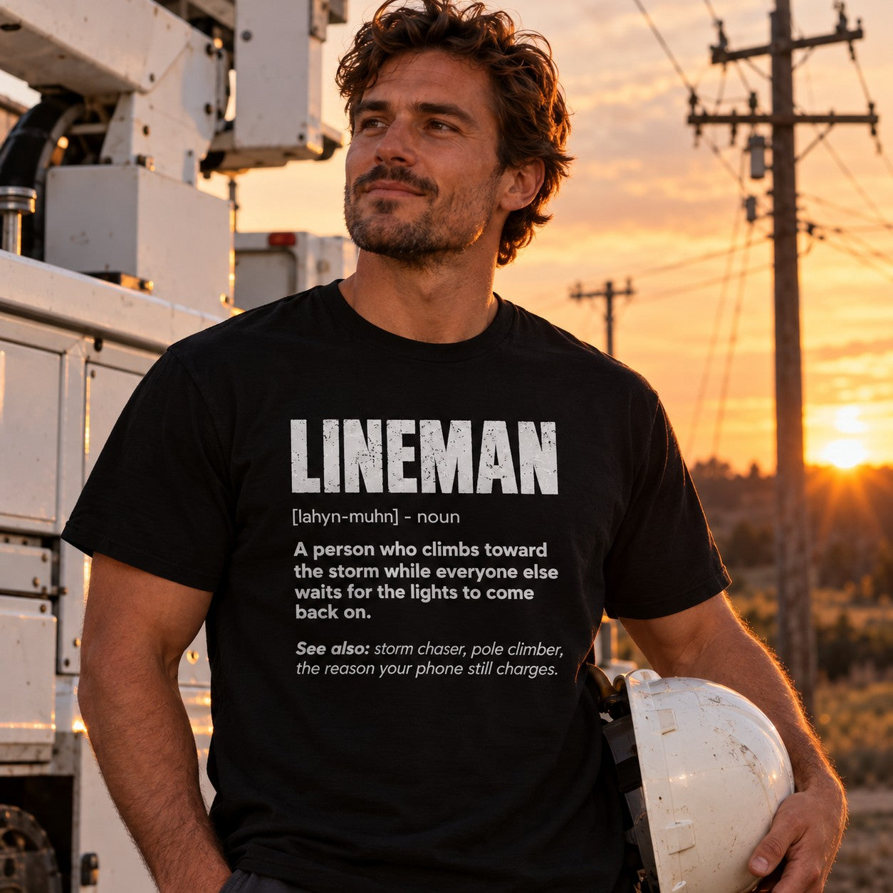 Lineman Definition T-Shirt - lifestyle photo