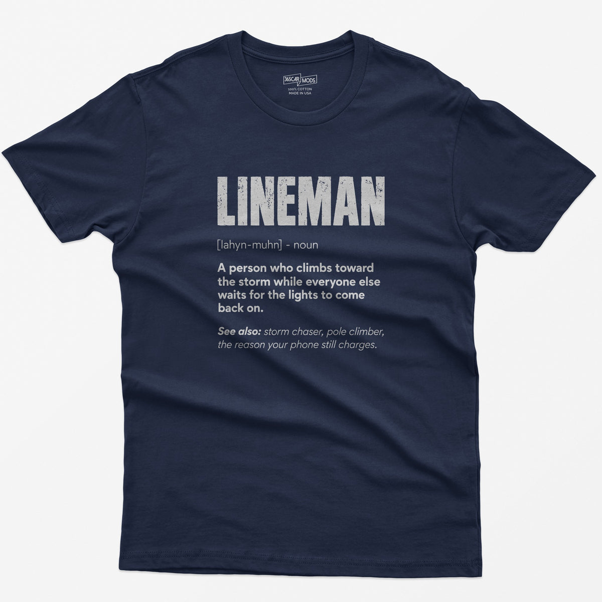 Lineman Definition T-Shirt - Navy