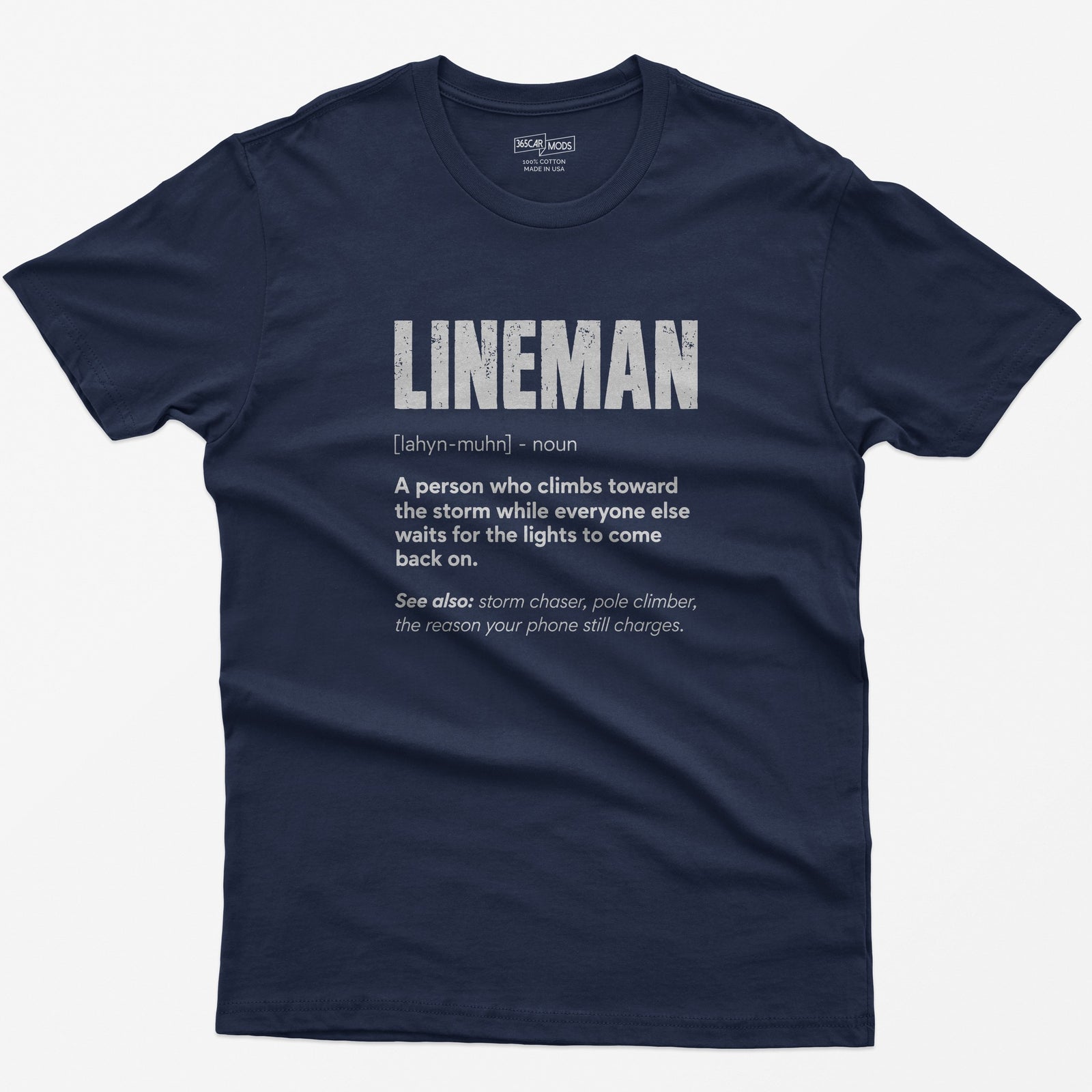 Lineman Definition T-Shirt - Navy
