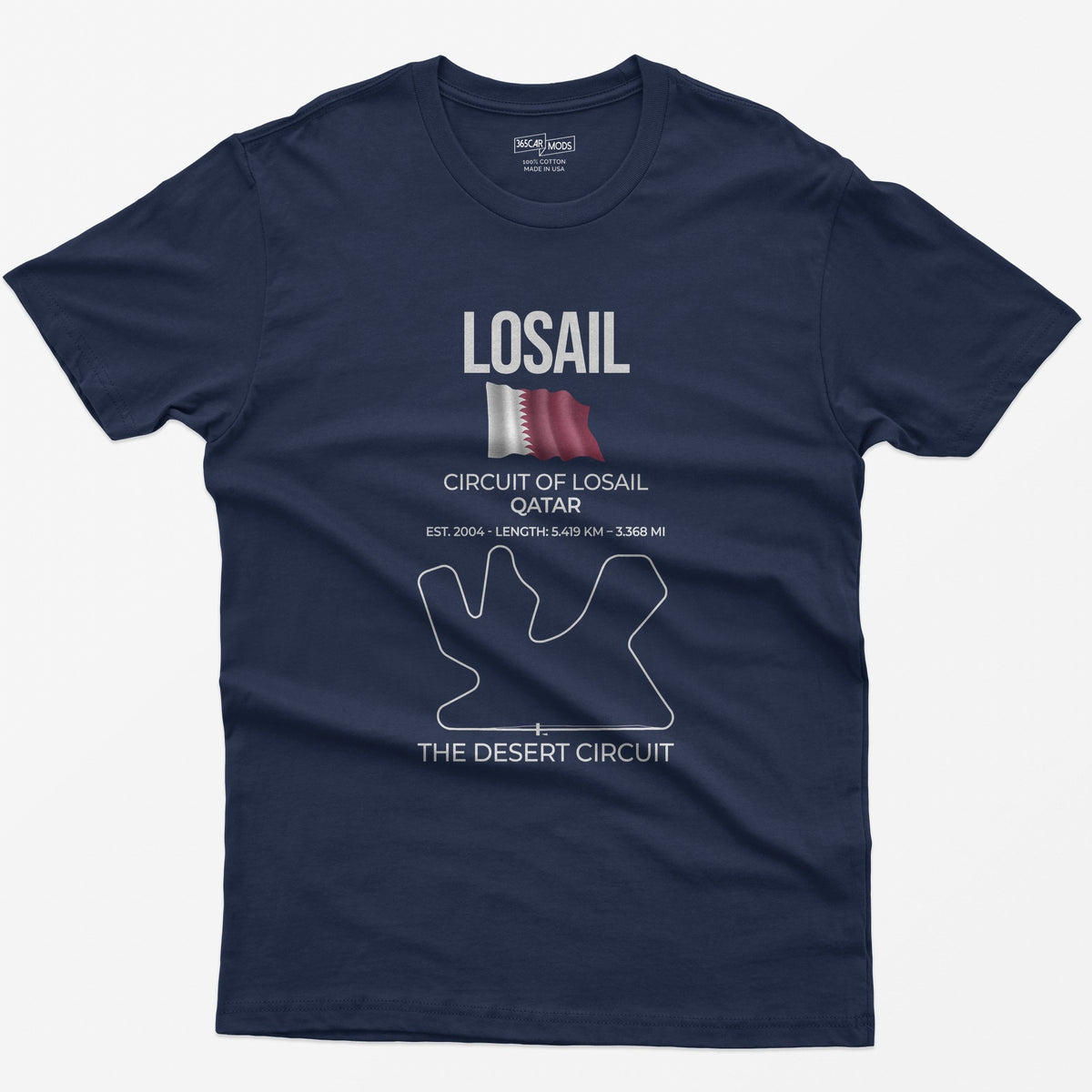 Losail Race Track T-Shirt - Navy