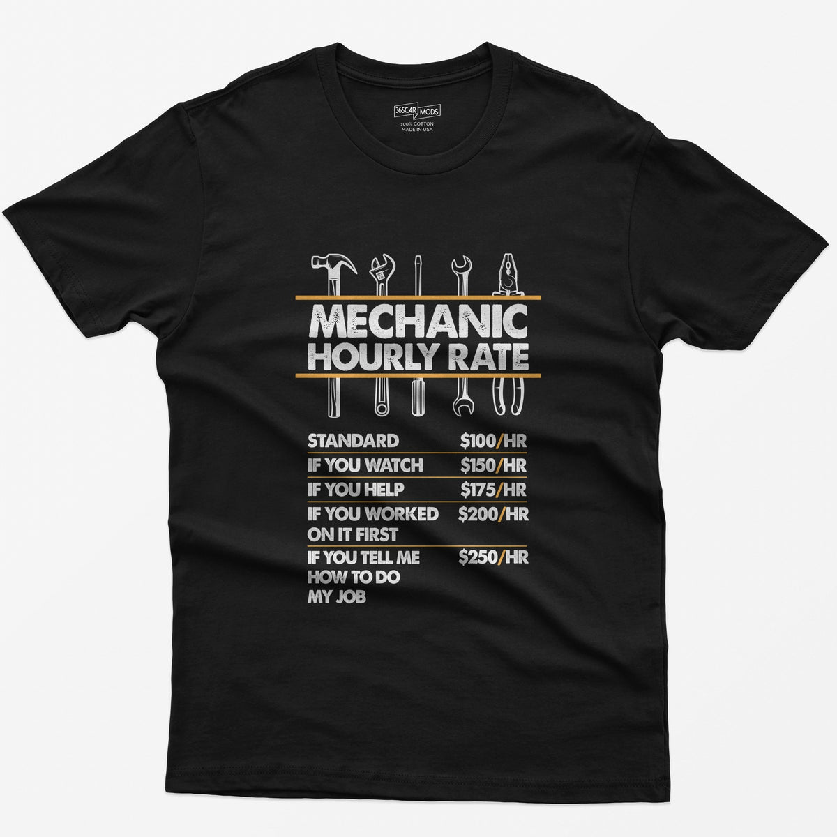 Mechanic Hour Rate T-Shirt