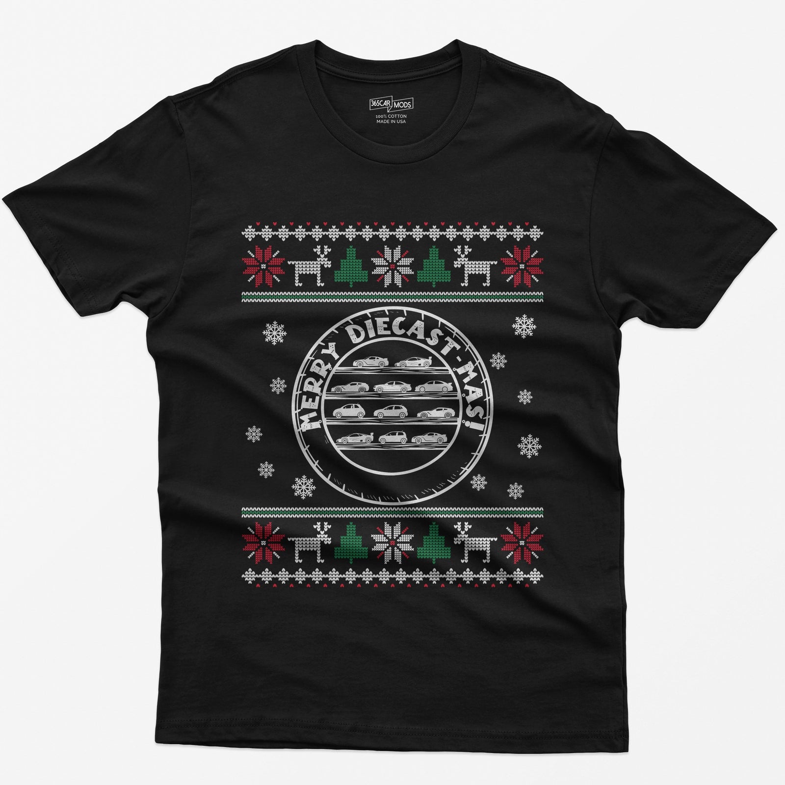 Merry Diecast-mas Display Case Christmas T-Shirt