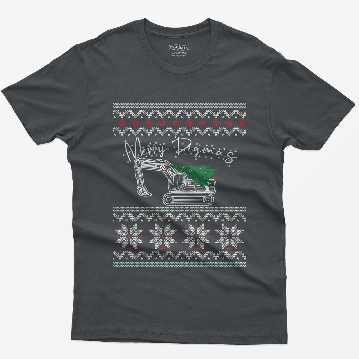 Merry Digmas Excavator T-Shirt - Charcoal