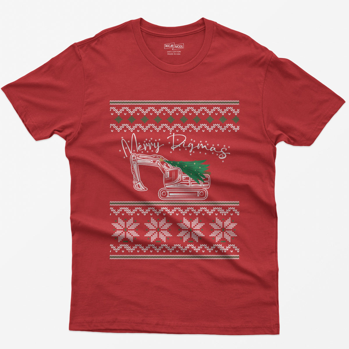 Merry Digmas Excavator T-Shirt - Red