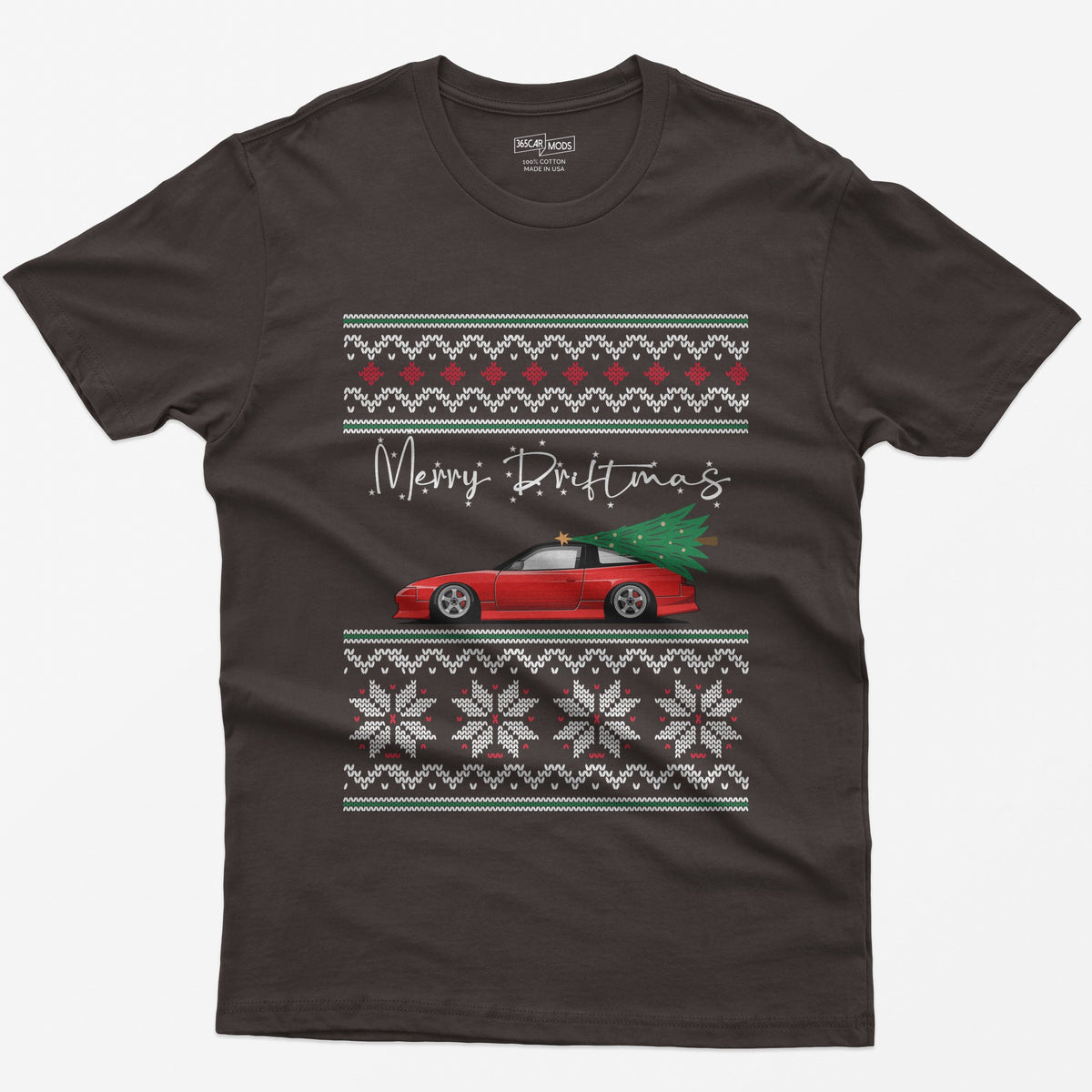 Merry Driftmas T-Shirt - Dark Chocolate