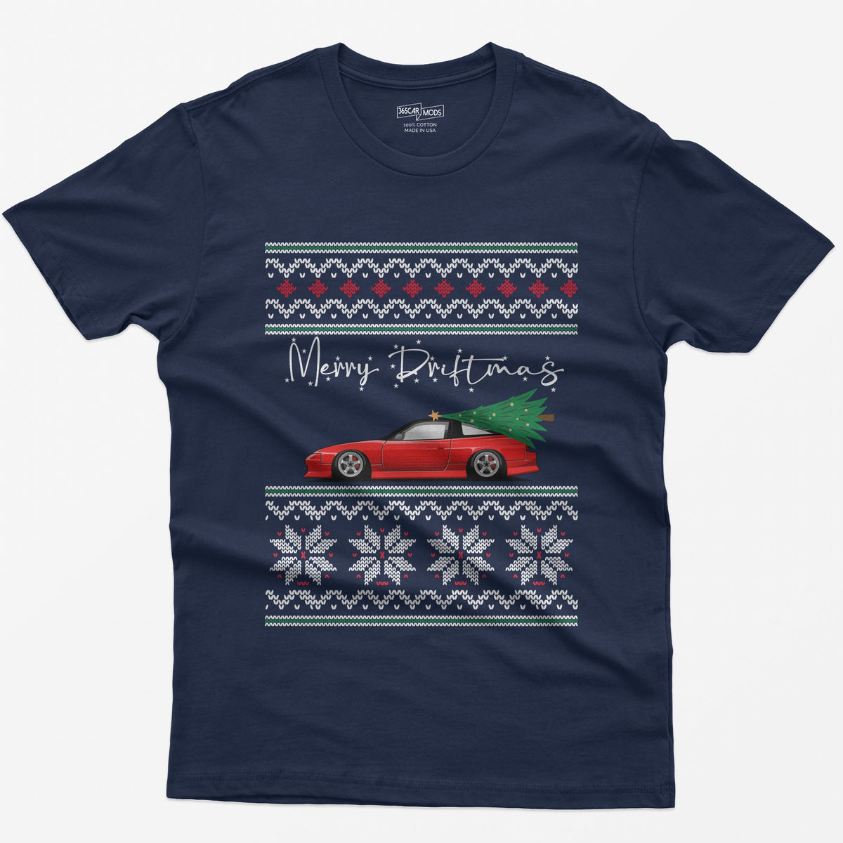 Merry Driftmas T-Shirt - Navy