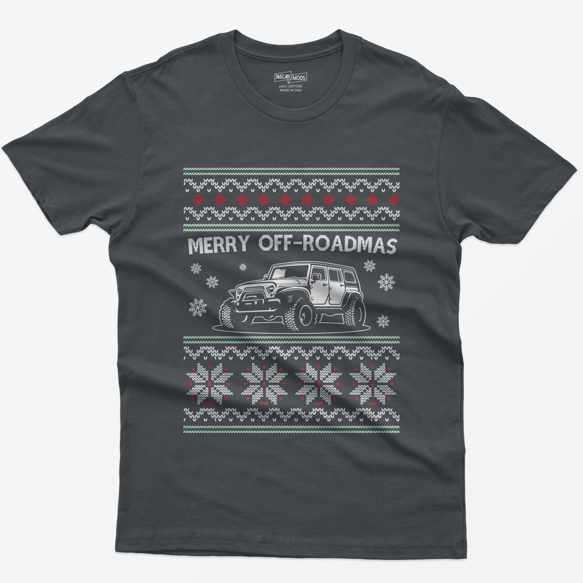 Merry Off-Roadmas T-Shirt - Charcoal