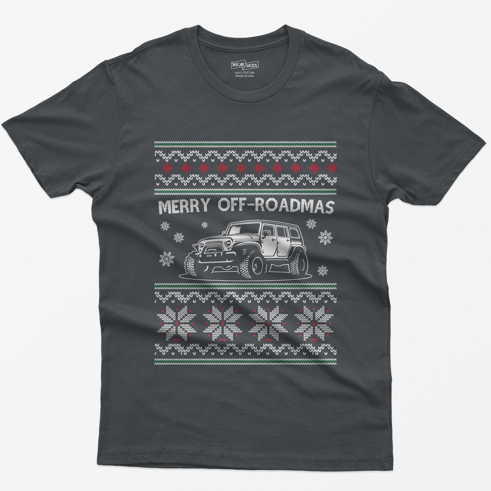 Merry Off-Roadmas T-Shirt - Charcoal