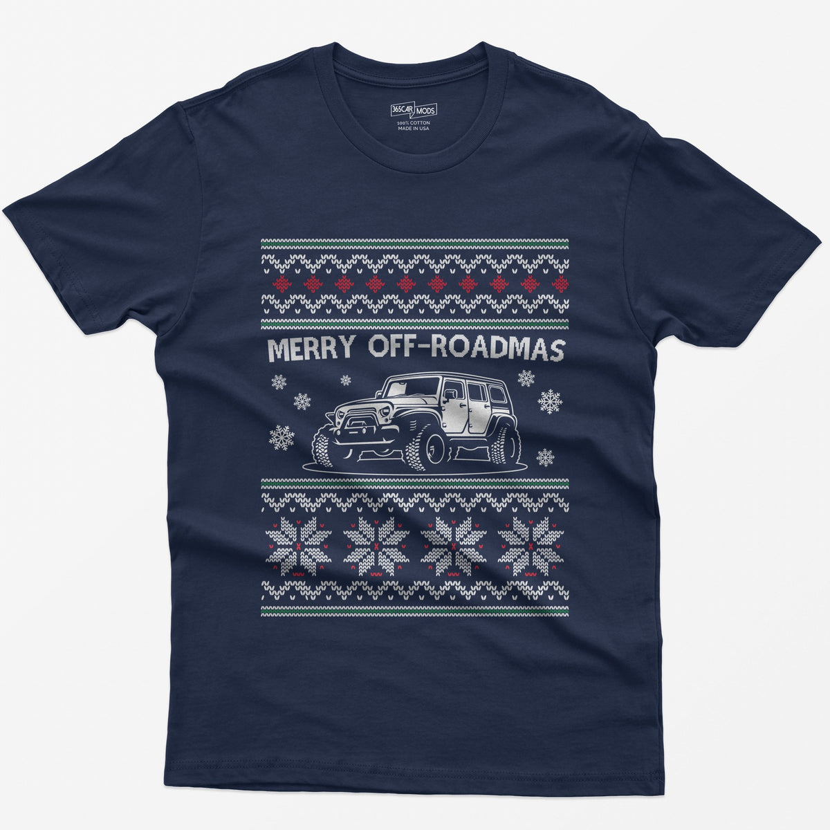 Merry Off-Roadmas T-Shirt - Navy