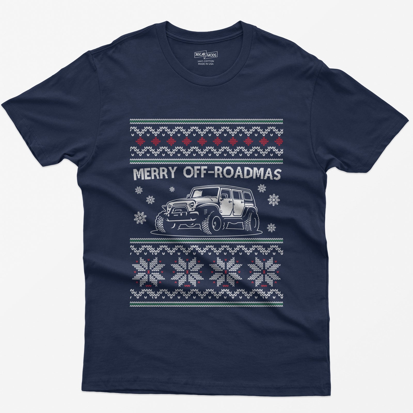 Merry Off-Roadmas T-Shirt - Navy