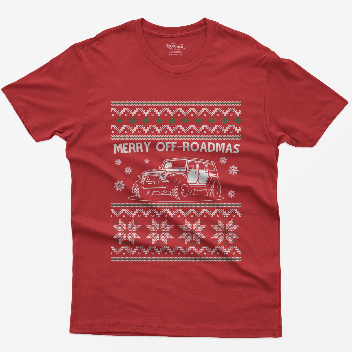 Merry Off-Roadmas T-Shirt - Red