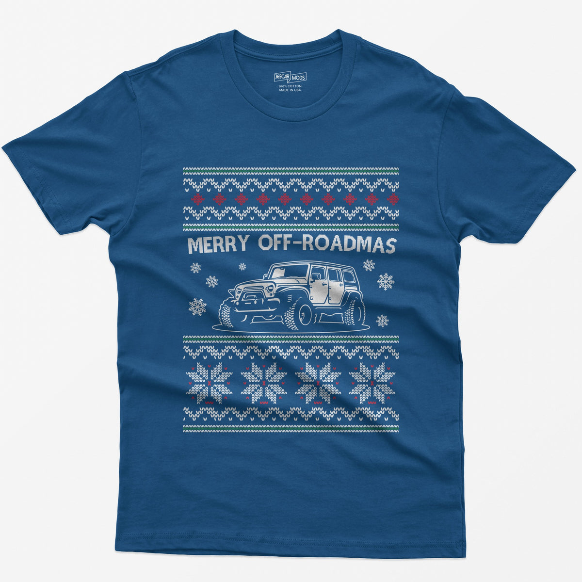 Merry Off-Roadmas T-Shirt - Royal