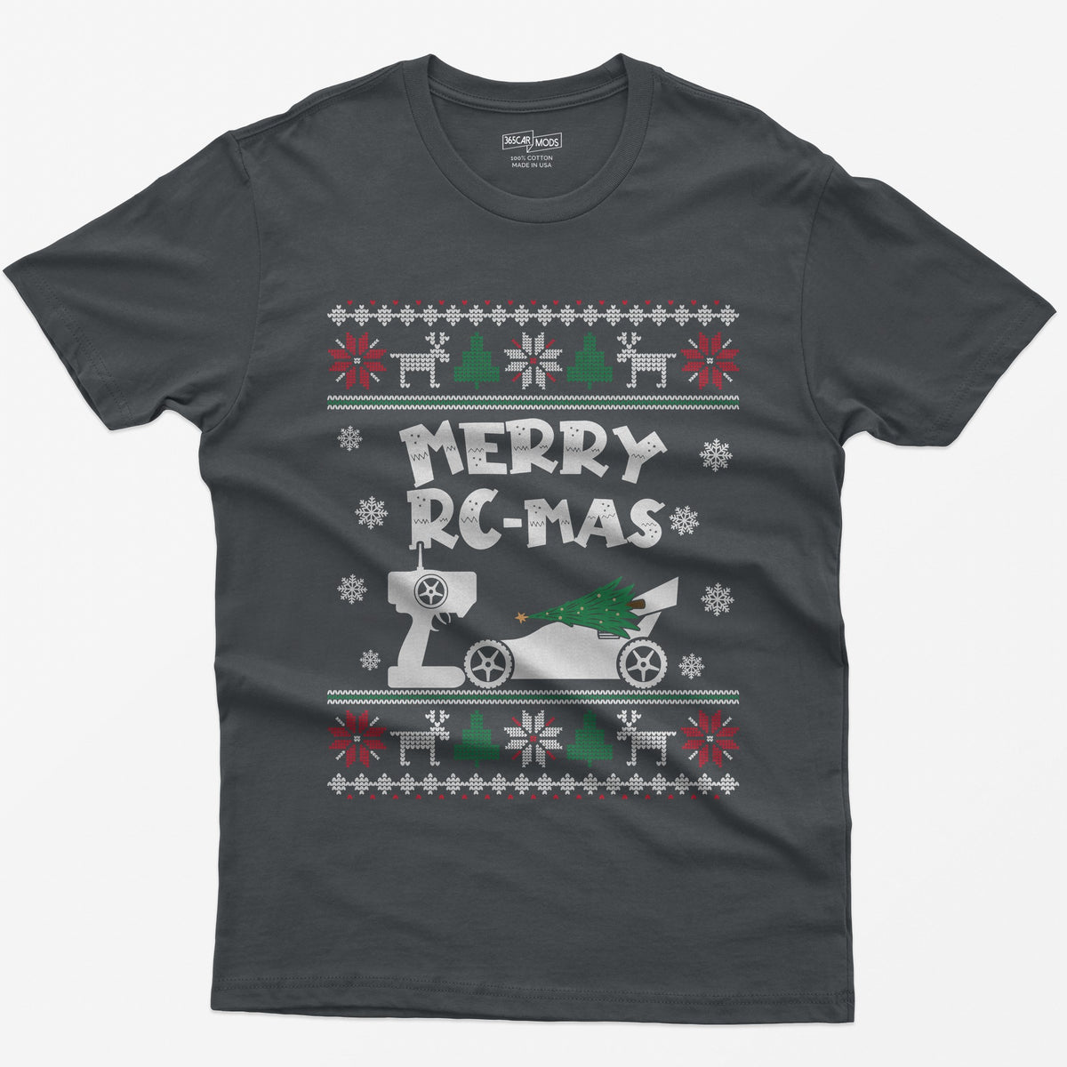 Merry RC-mas RC Car Christmas T-Shirt - Charcoal