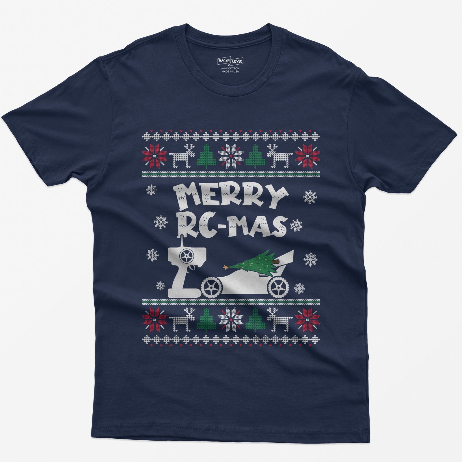 Merry RC-mas RC Car Christmas T-Shirt - Navy