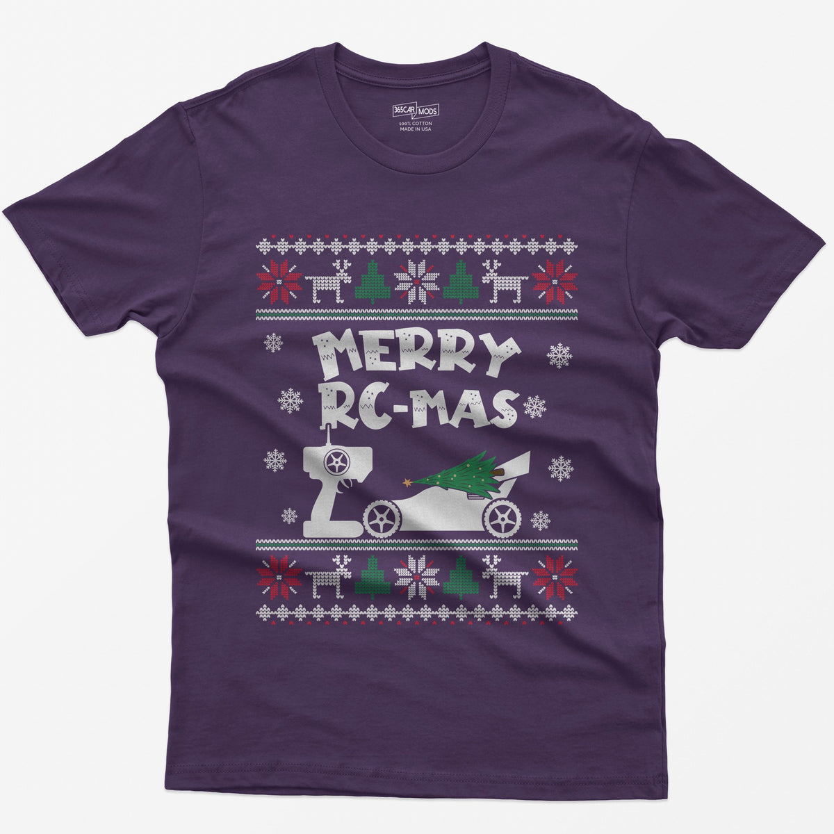 Merry RC-mas RC Car Christmas T-Shirt - Purple
