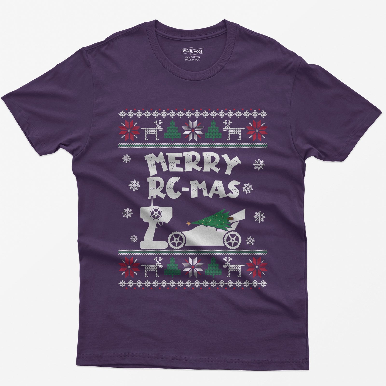 Merry RC-mas RC Car Christmas T-Shirt - Purple