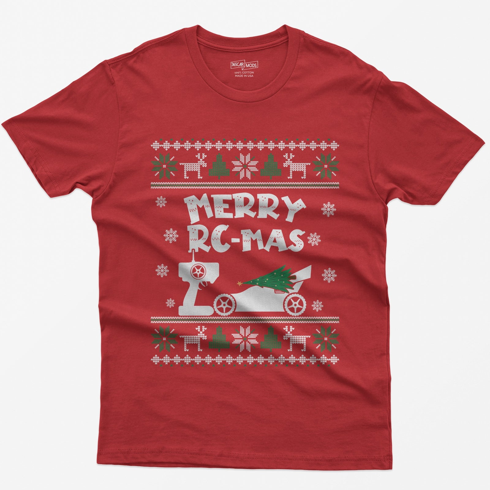 Merry RC-mas RC Car Christmas T-Shirt - Red