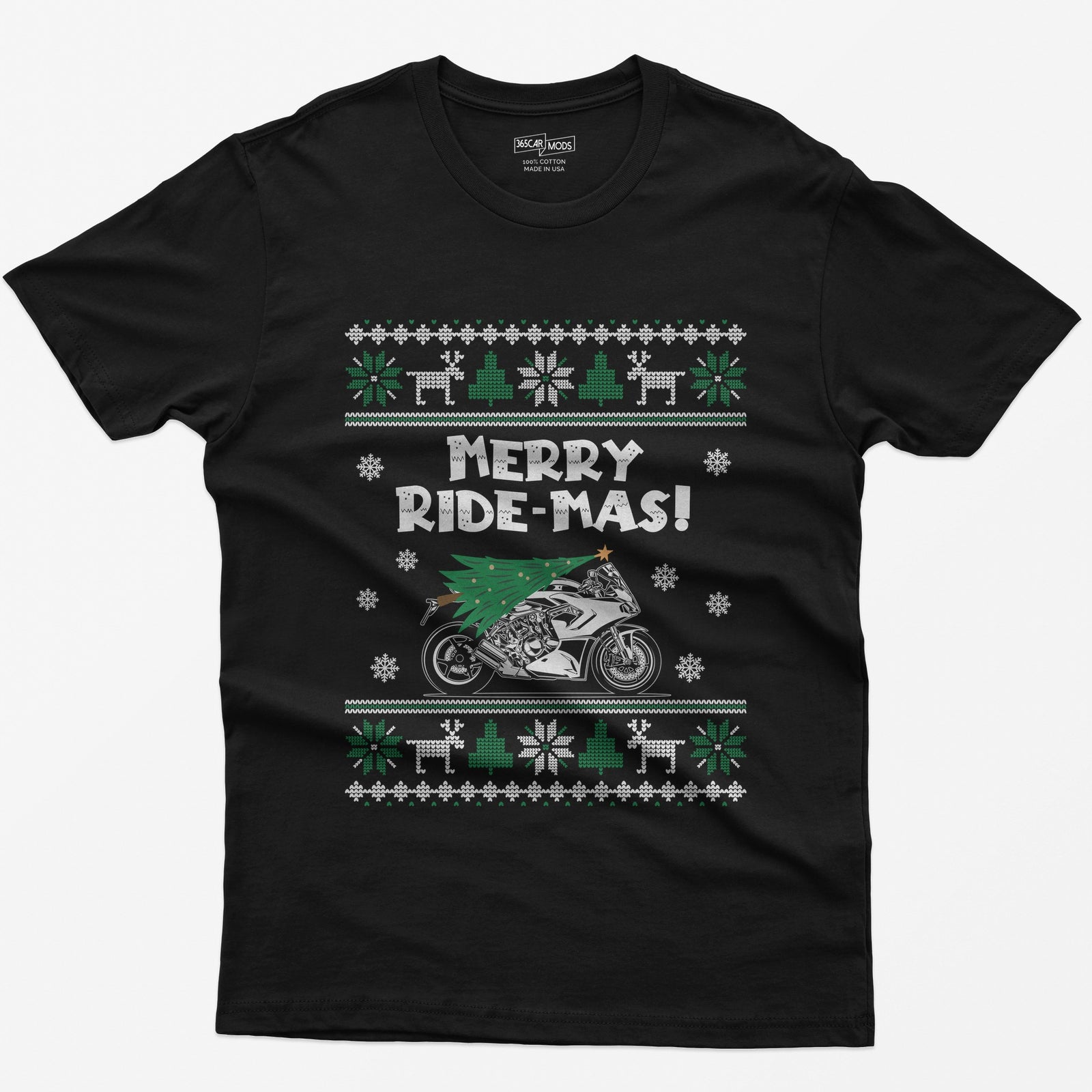Merry Ride-mas Sportbike Christmas T-Shirt
