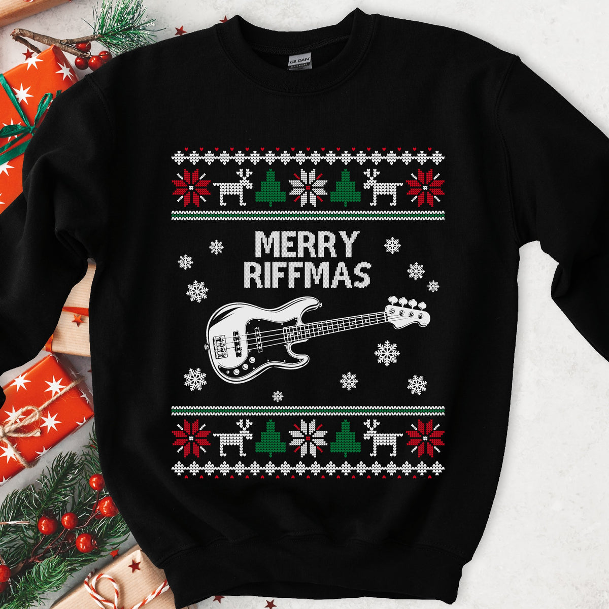 Merry Riffmas Sweatshirt - Black