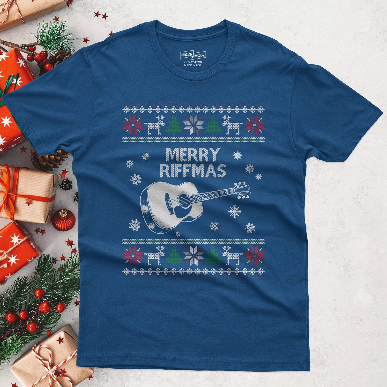 Merry Riffmas T-Shirt - Royal