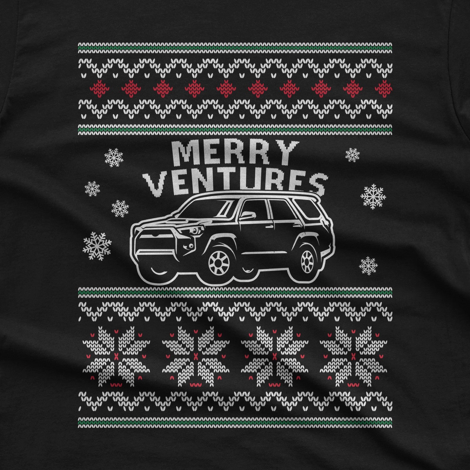 Merry Ventures Off-Road SUV Christmas T-Shirt