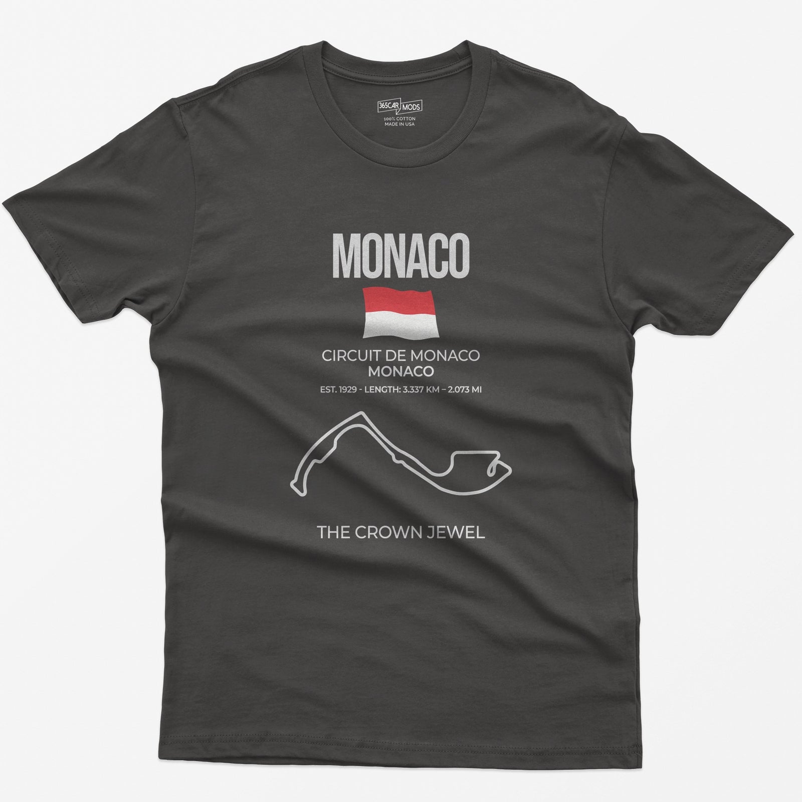 Monaco Race Track T-Shirt - Dark Heather