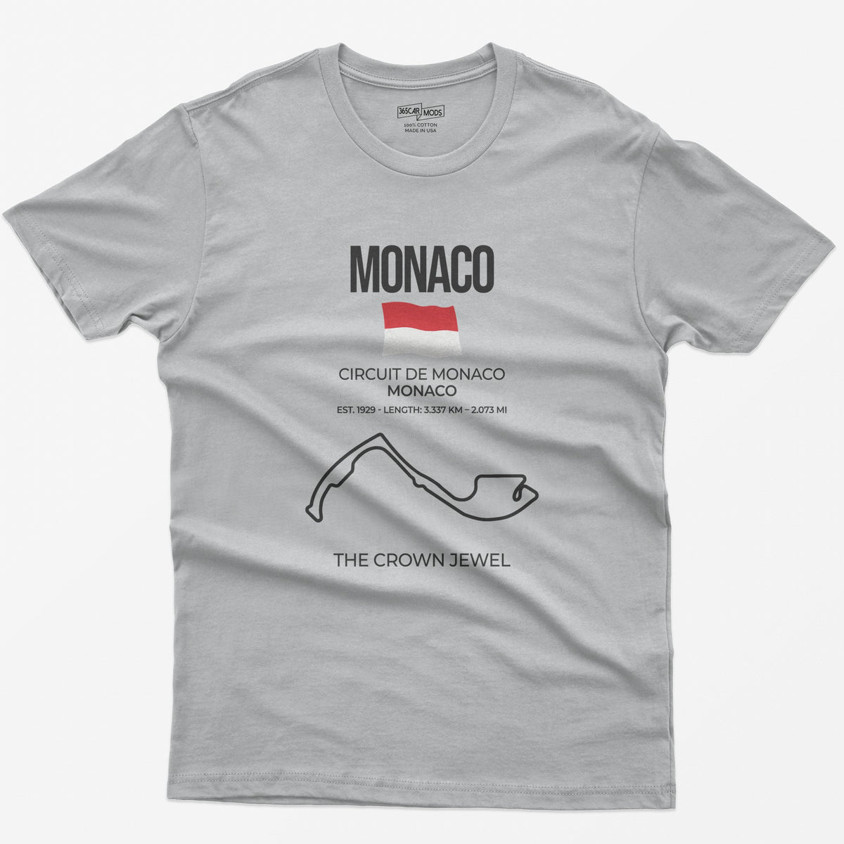 Monaco Race Track T-Shirt - Sport Grey