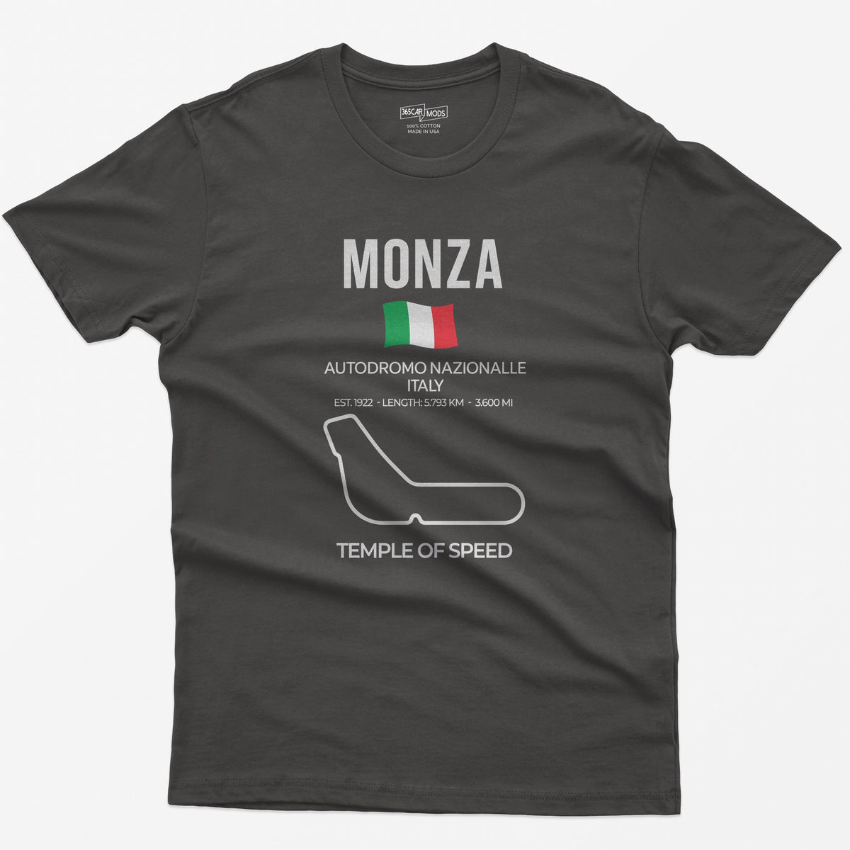 Monza Race Track T-Shirt - Dark Heather