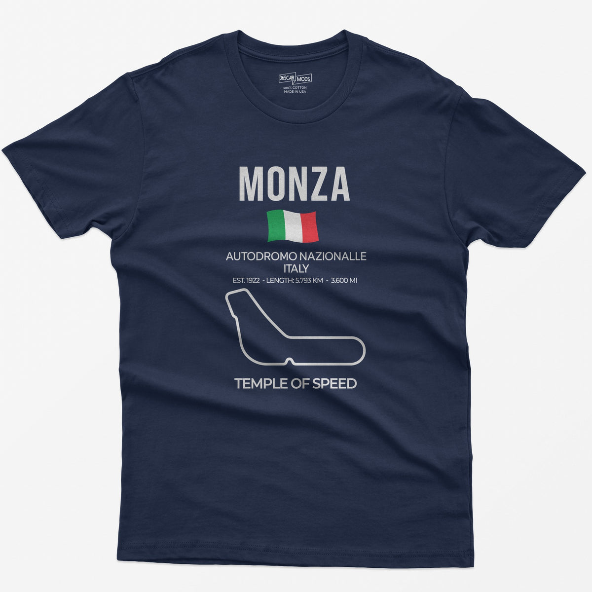 Monza Race Track T-Shirt - Navy