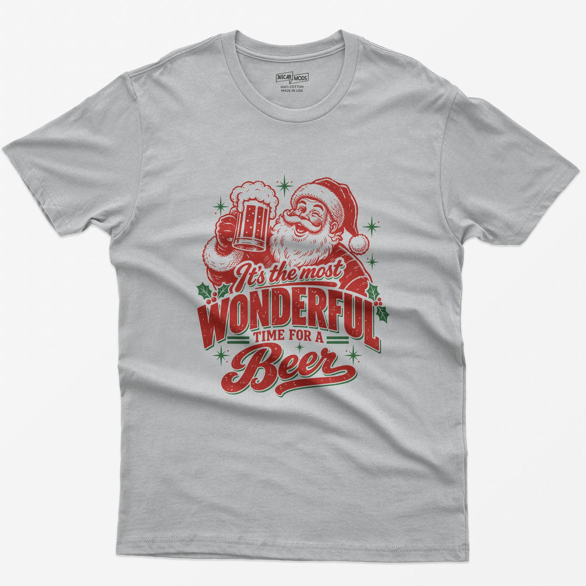 Most Wonderful Time for a Beer T-Shirt - Sport Grey